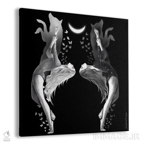 تابلو دوقلوها (صورت فلکی) اثر آندریا هرنیاک - نمای پرسپکتیو محصول