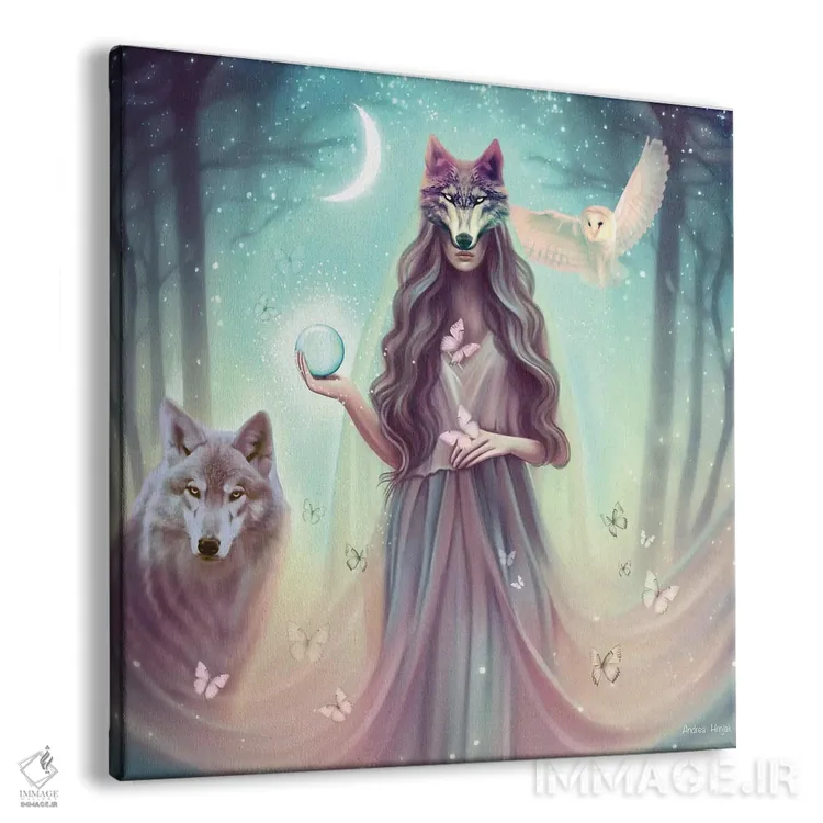 تابلو گوی کریستالی اثر آندریا هرنیاک - نمای پرسپکتیو محصول