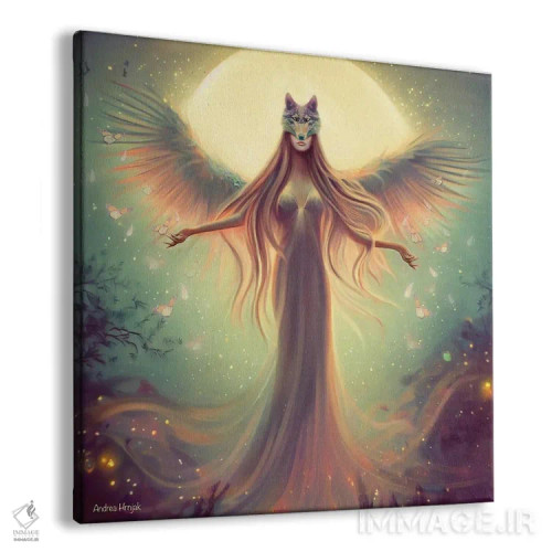 تابلو پرندهٔ آتشین (ققنوس) اثر آندریا هرنیاک - نمای پرسپکتیو محصول