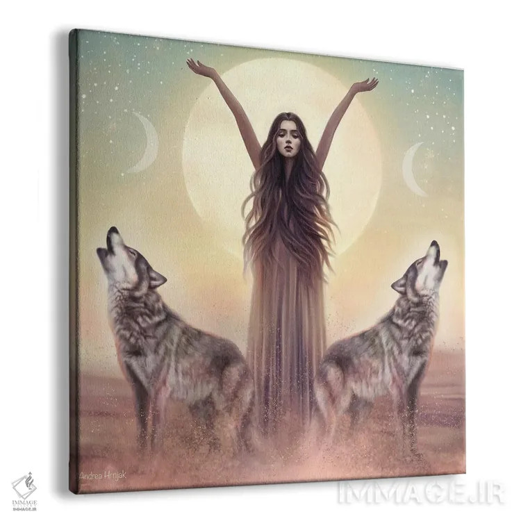 تابلو شگفتی بیابان اثر آندریا هرنیاک - نمای پرسپکتیو محصول