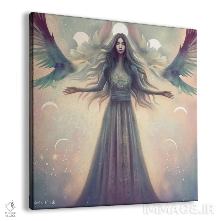 تابلو پرواز با شکوه عقابها اثر آندریا هرنیاک - نمای پرسپکتیو محصول