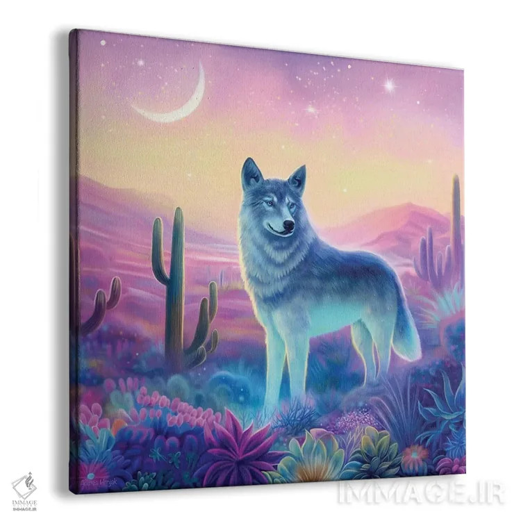 تابلو نگهبان بیابان اثر آندریا هرنیاک - نمای پرسپکتیو محصول