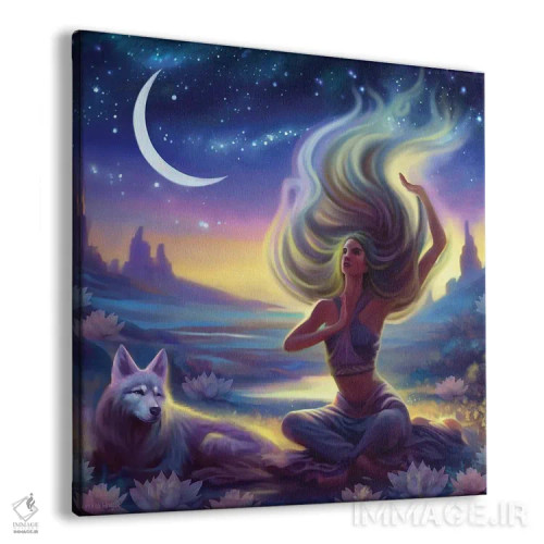 تابلو بیابان افسونشده اثر آندریا هرنیاک - نمای پرسپکتیو محصول