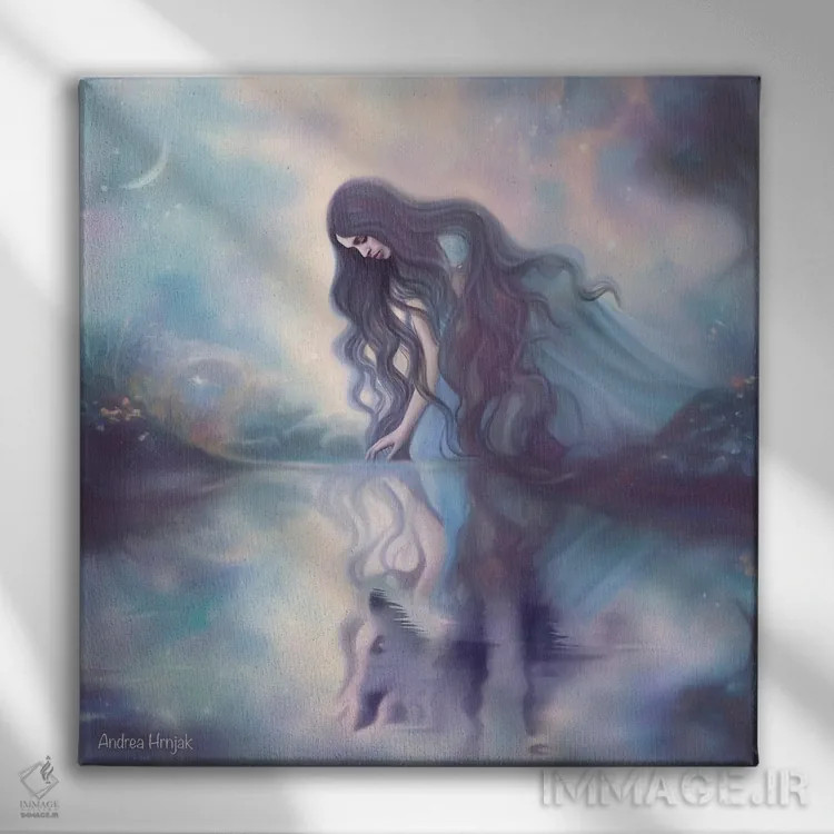 تابلو برخورد جادویی اثر آندریا هرنیاک - نمای روبهرو روی دیوار