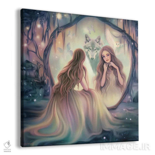 تابلو ارواح جنگل جادویی اثر آندریا هرنیاک - نمای پرسپکتیو محصول