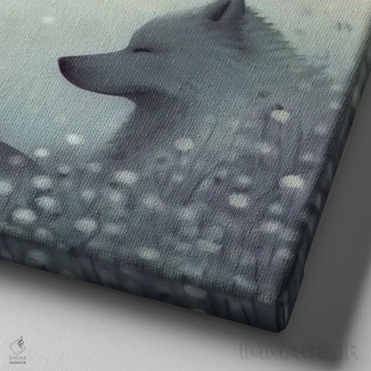 تابلو جادوی قاصدک اثر آندریا هرنیاک - نمای نزدیک بافت بوم