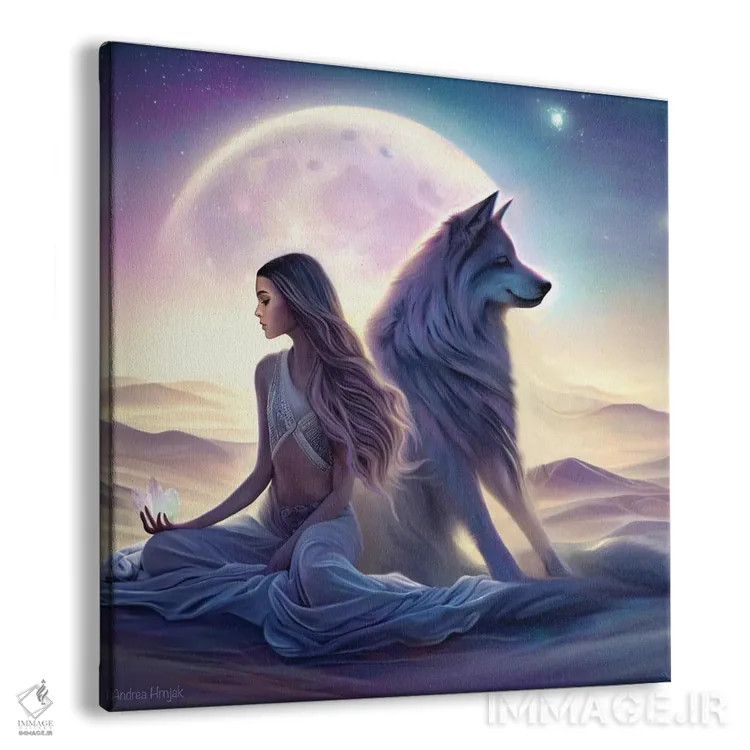 تابلو کویر ماه اثر آندریا هرنیاک - نمای پرسپکتیو محصول