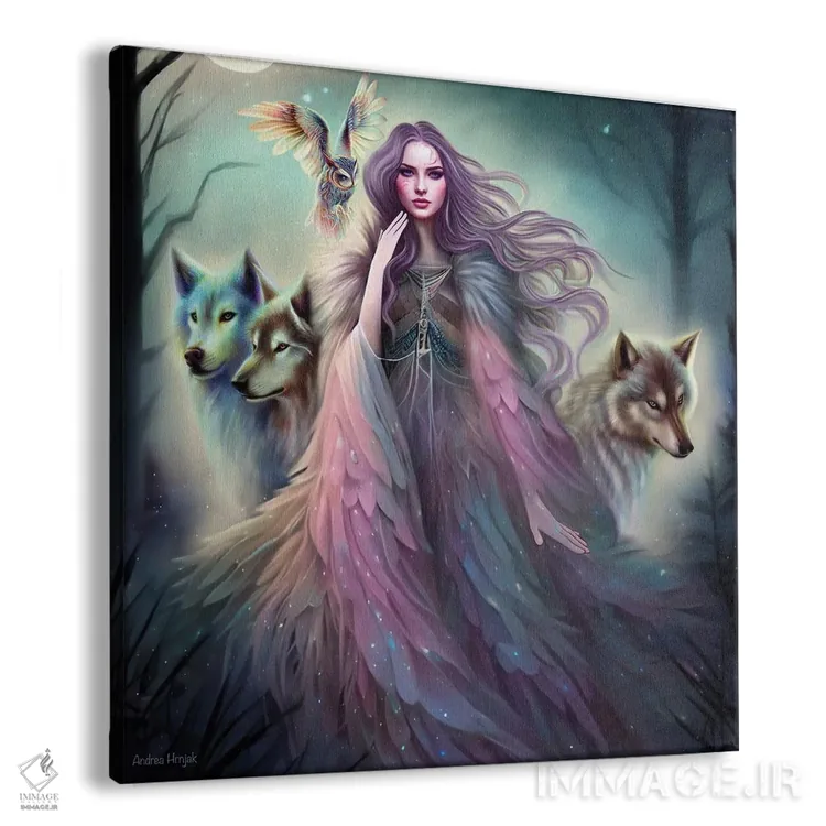 تابلو جنگل رازآلود اثر آندریا هرنیاک - نمای پرسپکتیو محصول