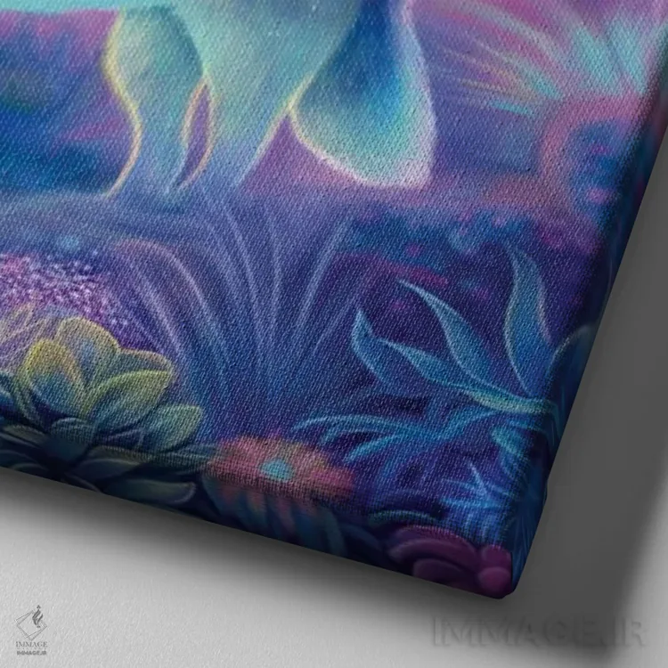 تابلو نگهبان بیابان اثر آندریا هرنیاک - نمای نزدیک بافت بوم