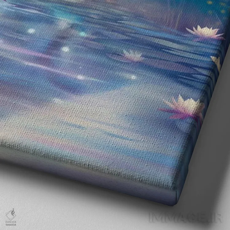 تابلو رنگهای واقعی (ذات حقیقی) اثر آندریا هرنیاک - نمای نزدیک بافت بوم