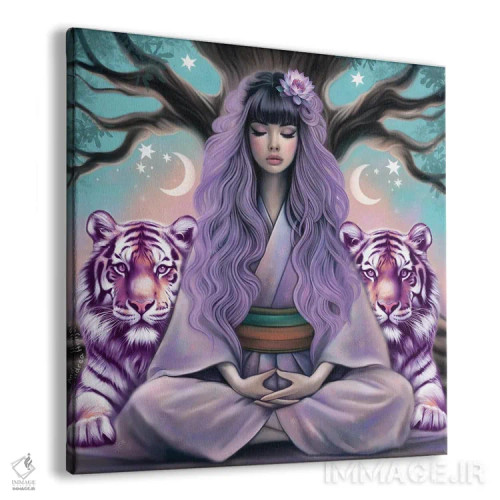 تابلو سفر ببر اثر آندریا هرنیاک - نمای پرسپکتیو محصول