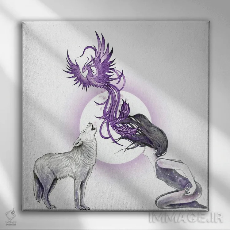 تابلو برخیز اثر آندریا هرنیاک - نمای روبهرو روی دیوار