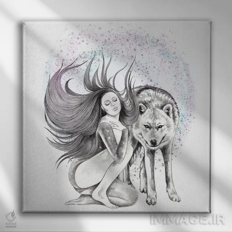 تابلو همهٔ ستارگان اثر آندریا هرنیاک - نمای روبهرو روی دیوار