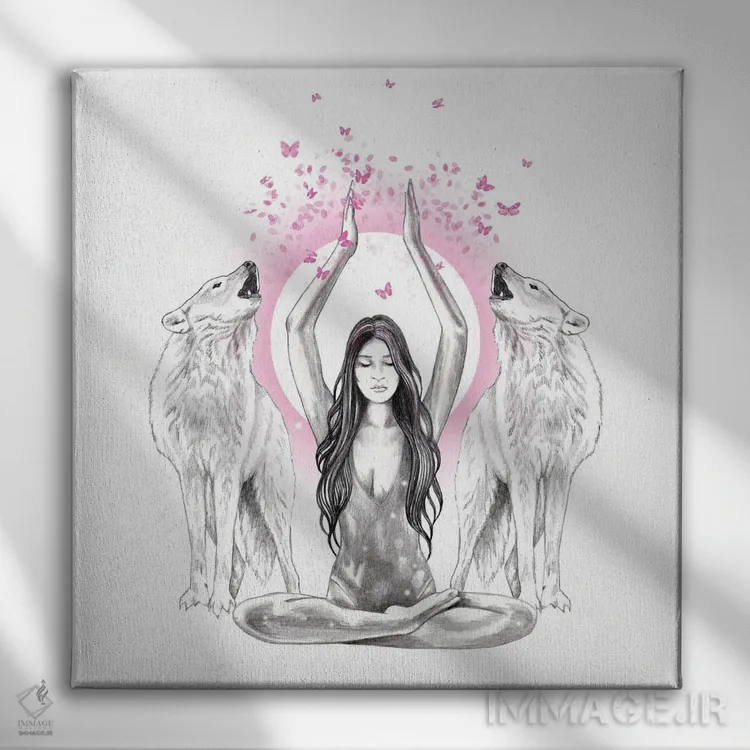 تابلو آرامش ذهن اثر آندریا هرنیاک - نمای روبهرو روی دیوار