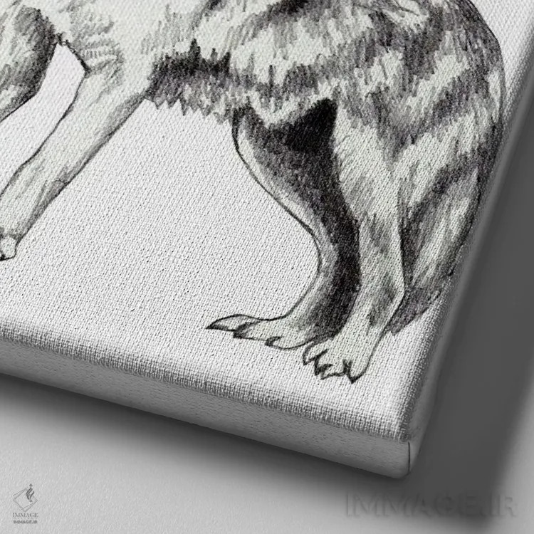 تابلو جادوی ماه صورتی اثر آندریا هرنیاک - نمای نزدیک بافت بوم