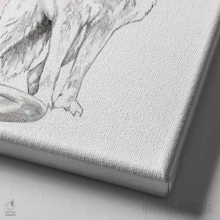 تابلو آرامش ذهن اثر آندریا هرنیاک - نمای نزدیک بافت بوم