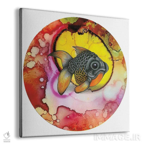 تابلو ماهی مور سیاه کوچک اثر آن هاچینسون - نمای پرسپکتیو محصول