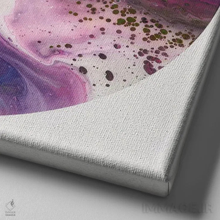 تابلو پروانه (شیوه کودکانه گفتن) اثر آن هاچینسون - نمای نزدیک بافت بوم