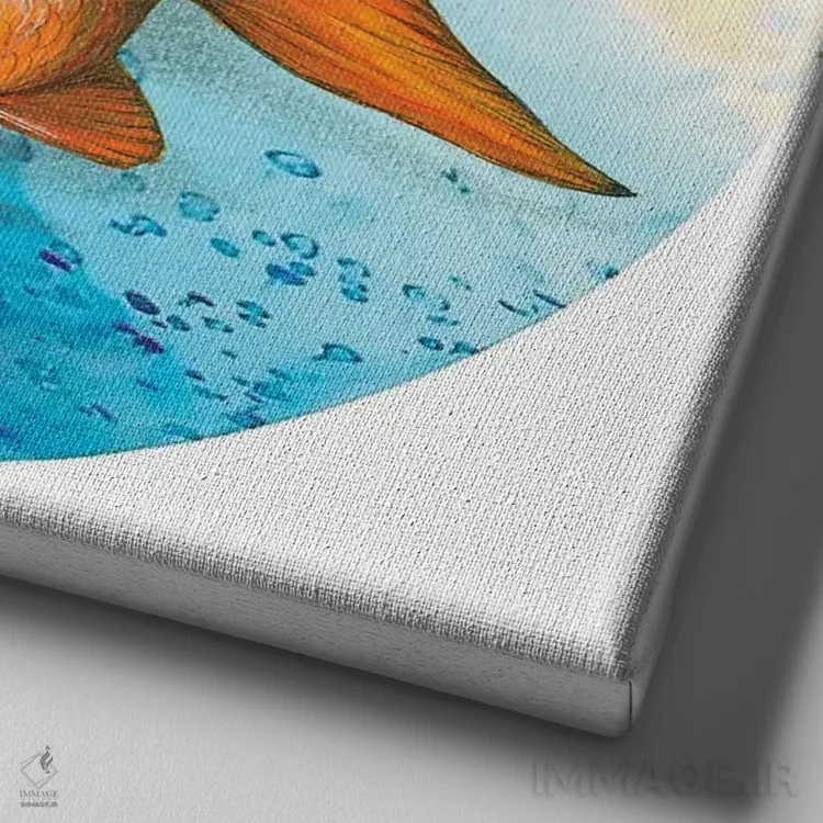 تابلو تو به من نگاه میکنی؟ اثر آن هاچینسون - نمای نزدیک بافت بوم