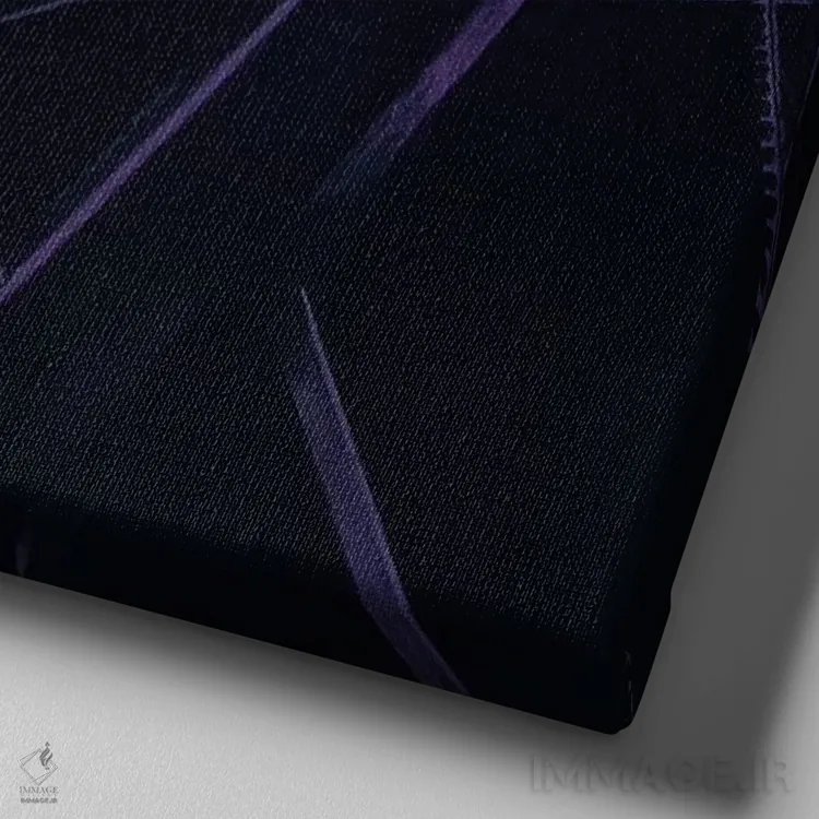 تابلو شب جنگل شاد اثر الک هاکسلی - نمای نزدیک بافت بوم