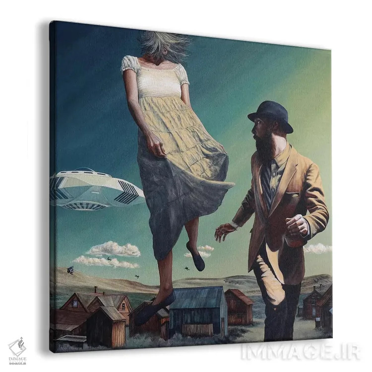 تابلو آمدن موج خاموش اثر الک هاکسلی - نمای پرسپکتیو محصول