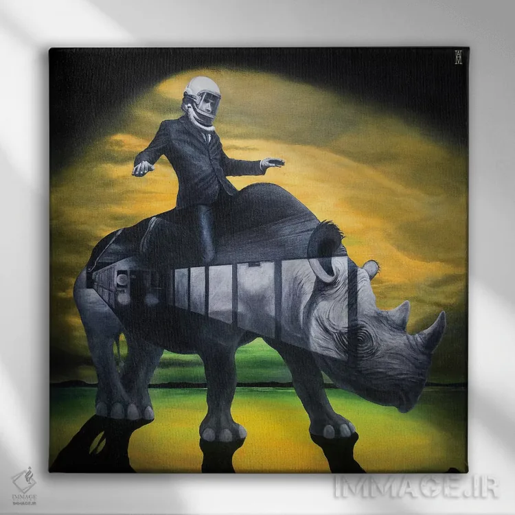 تابلو هر رازی که پنهان کردهام اثر الک هاکسلی - نمای روبهرو روی دیوار