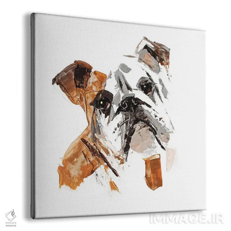 تابلو بولداگ انگلیسی ۲ اثر آنا چر - نمای پرسپکتیو محصول