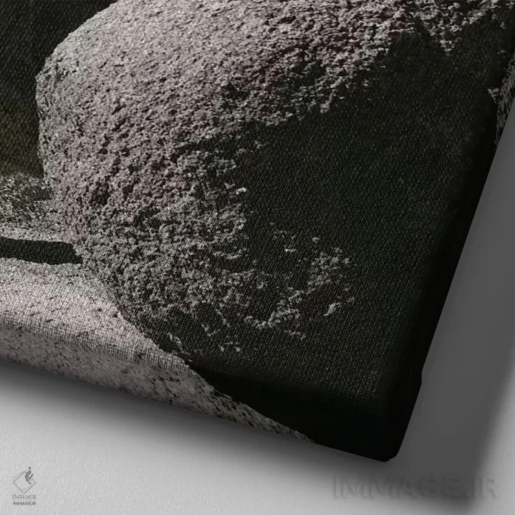 تابلو عجیب و غریب (یا ترسناک) اثر الک هاکسلی - نمای نزدیک بافت بوم