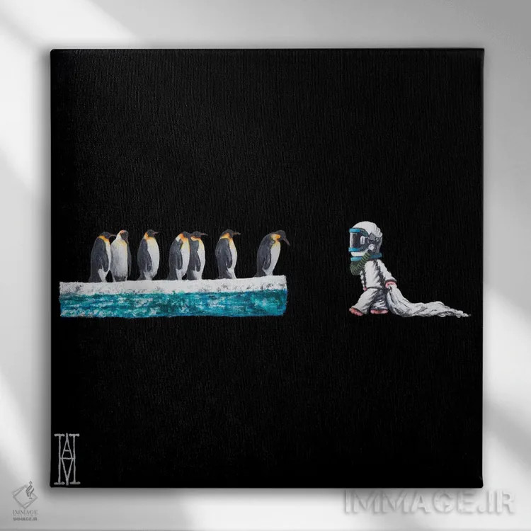 تابلو برخوردهای شبانه شانزده اثر الک هاکسلی - نمای روبهرو روی دیوار