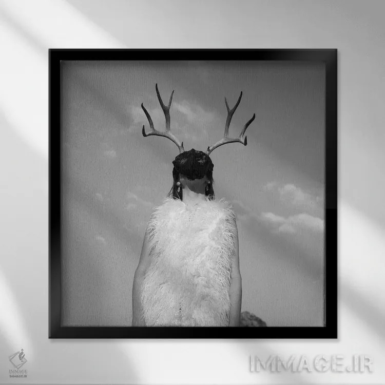 تابلو روح بیابان اثر الک هاکسلی - نمای قابدار مشکی