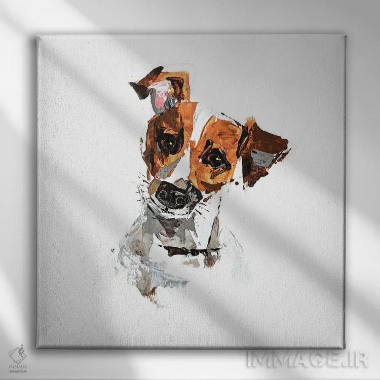 تابلو جک (نام خاص یا نوع سگ) اثر آنا چر - نمای روبهرو روی دیوار