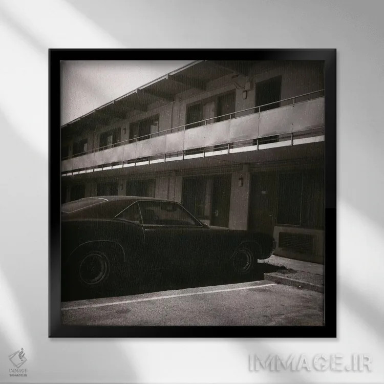 تابلو زندگی در متل اثر الک هاکسلی - نمای قابدار مشکی