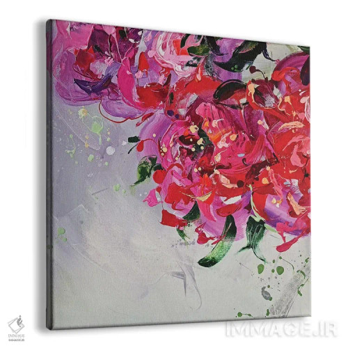 تابلو سهتکه گلدار اثر آنا چر - نمای پرسپکتیو محصول