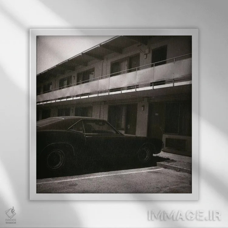 تابلو زندگی در متل اثر الک هاکسلی - نمای قابدار سفید