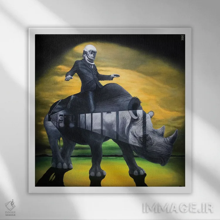 تابلو هر رازی که پنهان کردهام اثر الک هاکسلی - نمای قابدار سفید