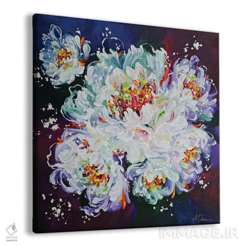 تابلو گلدار ۲ اثر آنا چر - نمای پرسپکتیو محصول