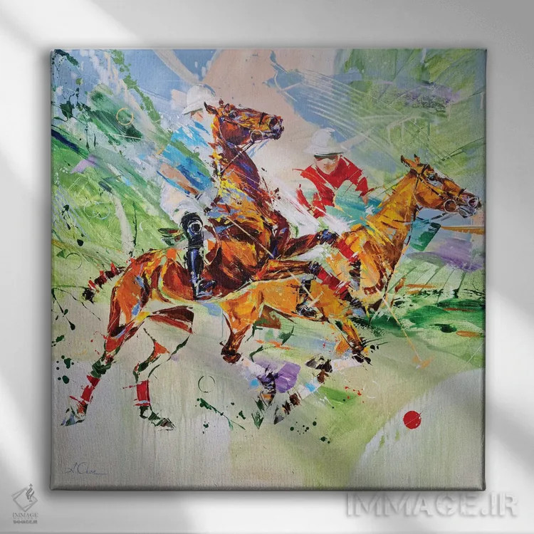 تابلو پولو ۳ اثر آنا چر - نمای روبهرو روی دیوار