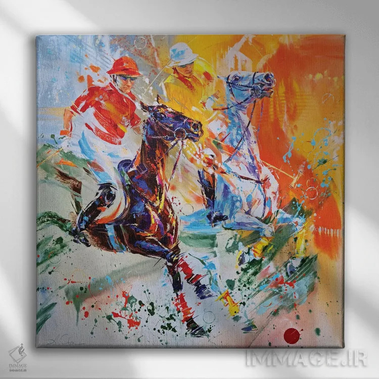 تابلو پولو ۴ اثر آنا چر - نمای روبهرو روی دیوار