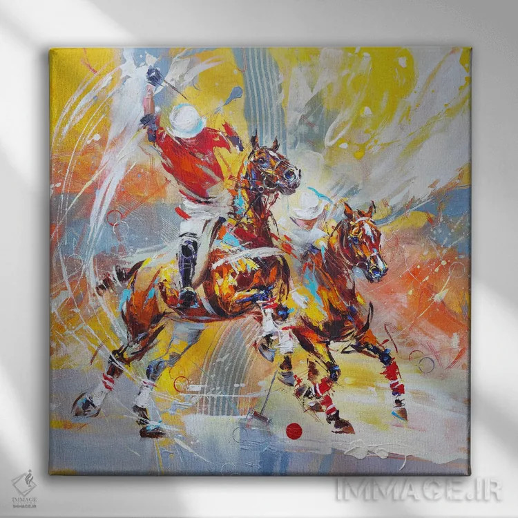 تابلو هیجان پیروزی اثر آنا چر - نمای روبهرو روی دیوار