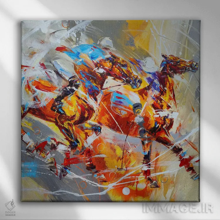 تابلو لبهٔ پیروزی اثر آنا چر - نمای روبهرو روی دیوار