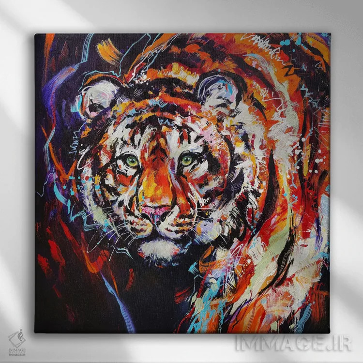 تابلو وحشی اثر آنا چر - نمای روبهرو روی دیوار