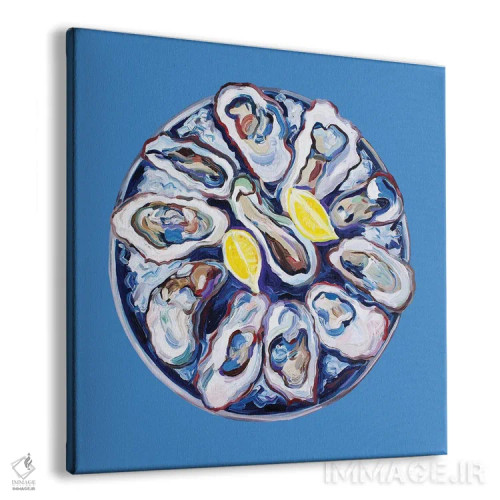 تابلو صدف روی بشقاب اثر آلیس استراکر - نمای پرسپکتیو محصول