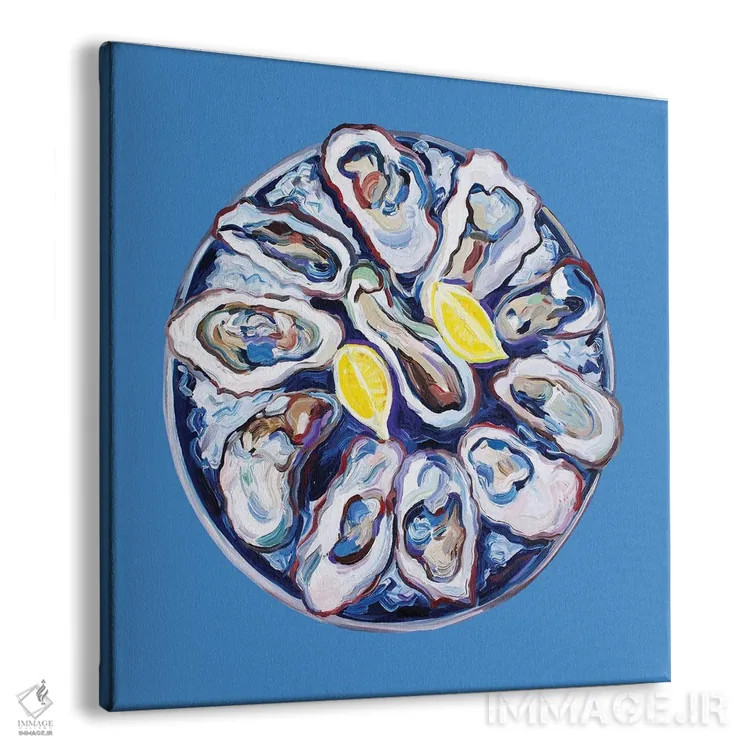 تابلو صدف روی بشقاب اثر آلیس استراکر - نمای پرسپکتیو محصول