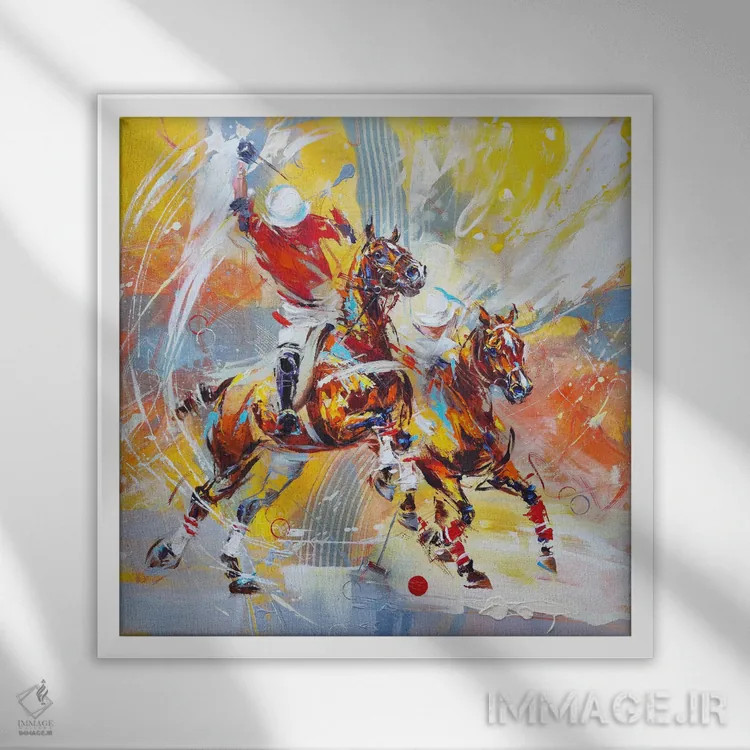 تابلو هیجان پیروزی اثر آنا چر - نمای قابدار سفید