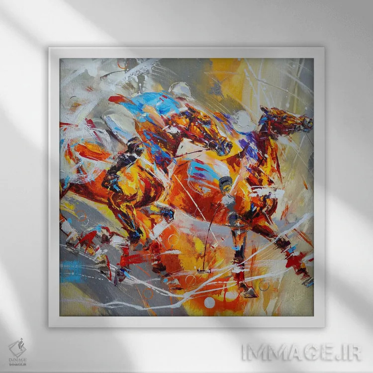 تابلو لبهٔ پیروزی اثر آنا چر - نمای قابدار سفید