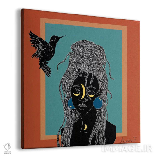 تابلو پرندهٔ در قفس اثر آیسلین اف - نمای پرسپکتیو محصول