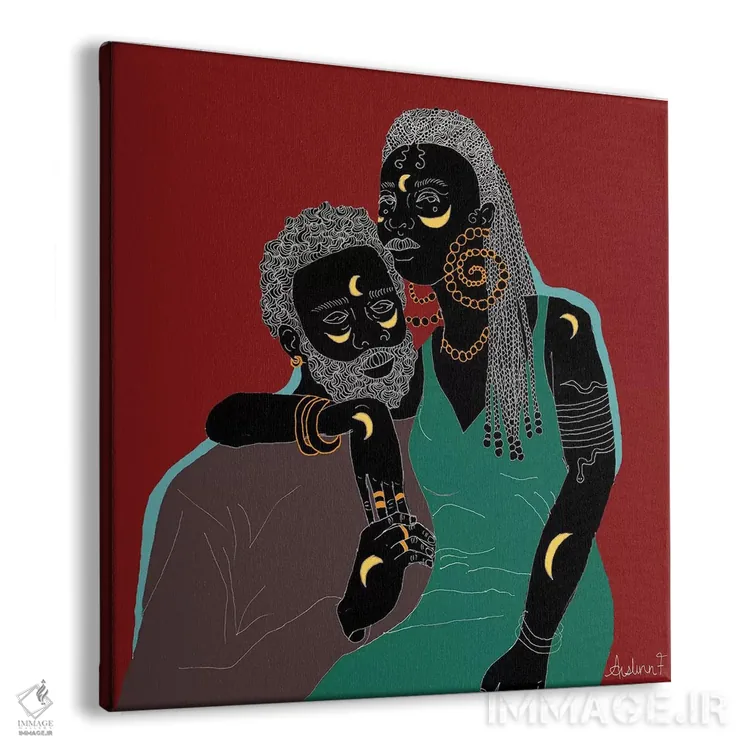 تابلو عشق اثر آیسلین اف - نمای پرسپکتیو محصول