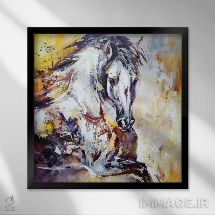 تابلو رهایی روح اثر آنا چر - نمای قابدار مشکی