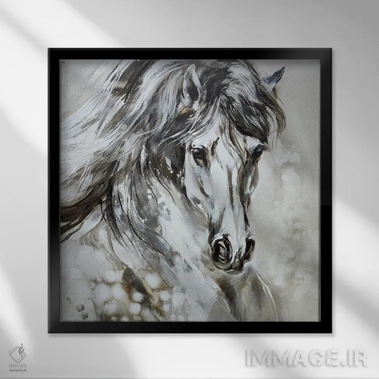 تابلو ظرافت اثر آنا چر - نمای قابدار مشکی