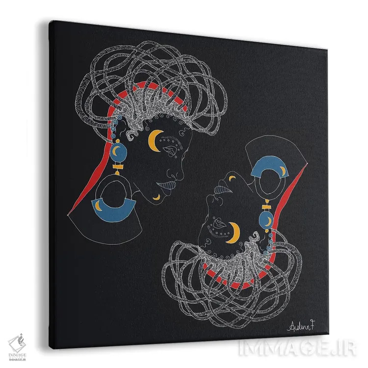 تابلو تأمل کردن اثر آیسلین اف - نمای پرسپکتیو محصول